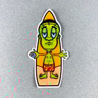 Image 1 of Chill Frankenstein Surf Sticker