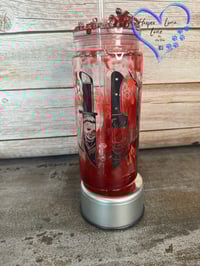 Image 1 of Feeling a Little Stabby Blood Drip Tumbler