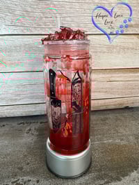 Image 4 of Feeling a Little Stabby Blood Drip Tumbler