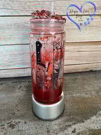 Image 7 of Feeling a Little Stabby Blood Drip Tumbler
