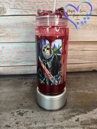 Image 2 of Freddy, It, Scream, and Michael Blood Drip Tumbler