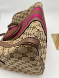 Image 21 of Gucci GG Canvas Medium Pink/Brown Joy Boston Bag