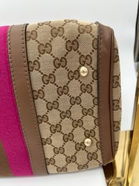Image 17 of Gucci GG Canvas Medium Pink/Brown Joy Boston Bag
