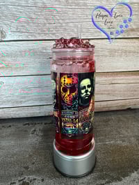 Image 4 of Michael, Jason, Freddy and It  Blood Drip Tumbler