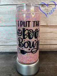 Image 2 of I Put the Boo in Boujee Glitter Tumbler