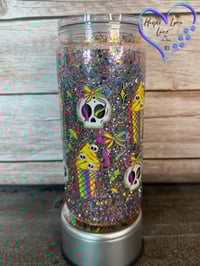 Image 2 of Skulls and Ice Cream Glitter Tumbler