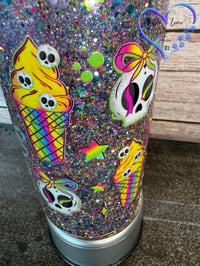 Image 6 of Skulls and Ice Cream Glitter Tumbler