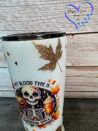 Image 13 of 30oz My Blood Type is Pumpkin Spice Tumbler 
