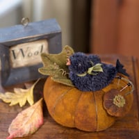 Image 1 of Sweet Baby Crow (rusty) ~ Original Work ~ 4.5" x 5.5"