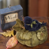 Image 1 of Sweet Baby Crow (green) ~ Original Work ~ 4.5" x 5.5."