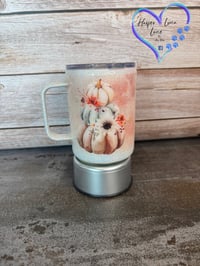 Image 7 of 10oz Autumn Leaves and Pumpkins Please Coffee Tumbler 