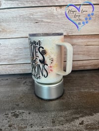 Image 12 of 10oz Autumn Leaves and Pumpkins Please Coffee Tumbler 