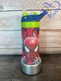 Image 2 of 12oz Spiderman Flip Lid Children's Tumbler