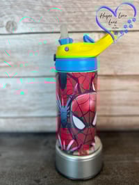 Image 7 of 12oz Spiderman Flip Lid Children's Tumbler