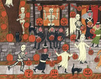 Image 2 of "Trick Or Treat House" Signed 8.5x11 Print