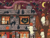 Image 4 of "Trick Or Treat House" Signed 8.5x11 Print