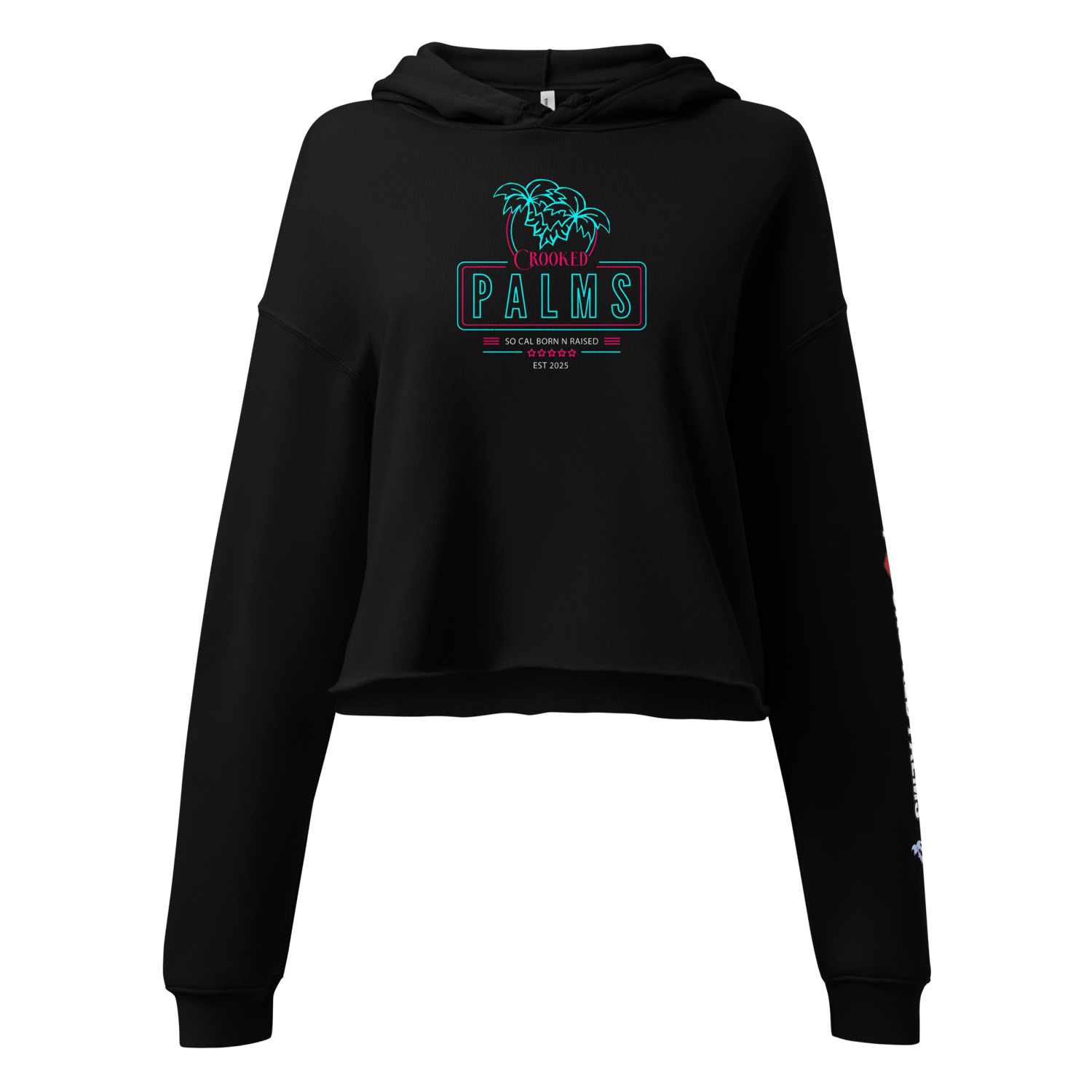 Image of CP - I Love Crooked Palms - Cropped Hoodie