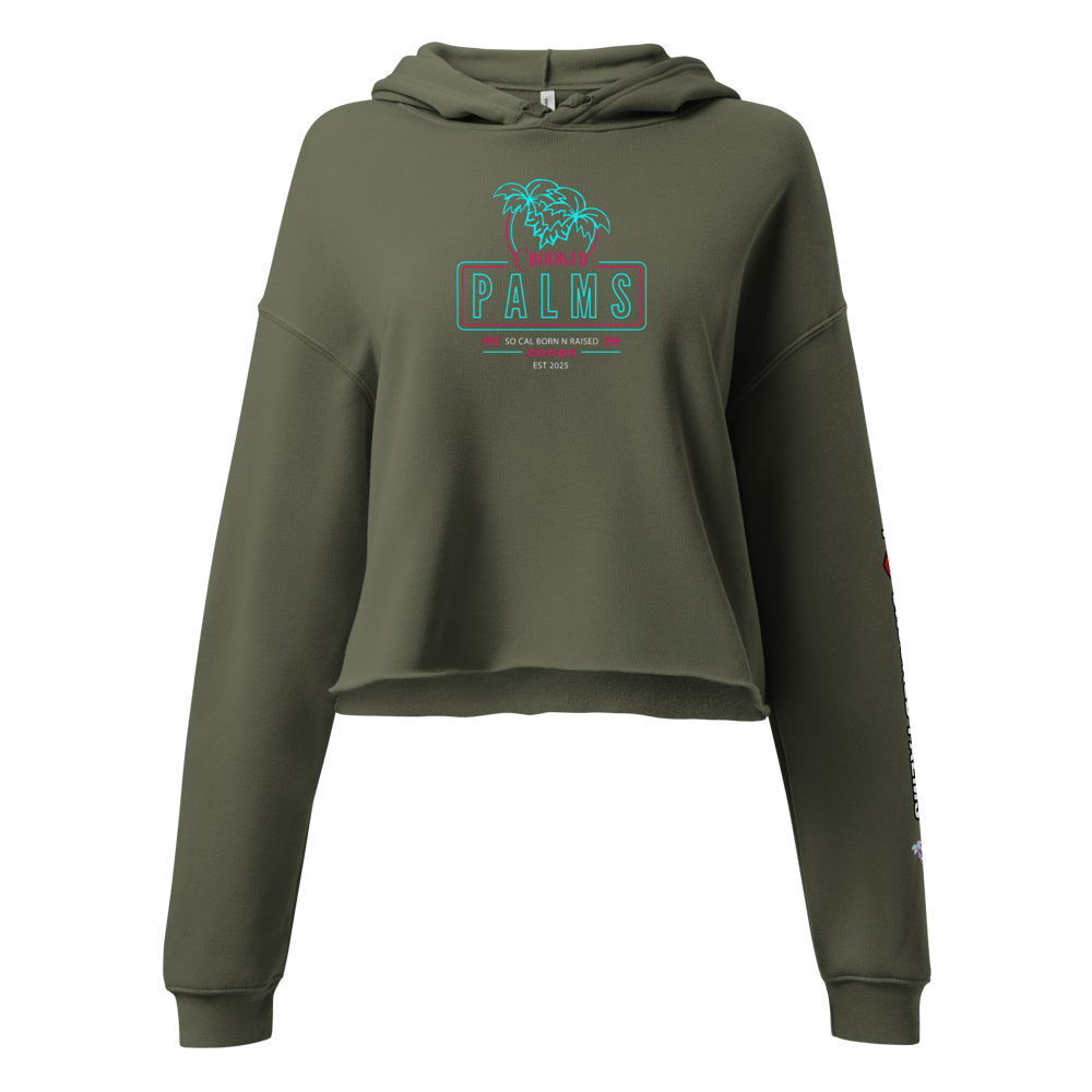 Image of CP - I Love Crooked Palms - Cropped Hoodie