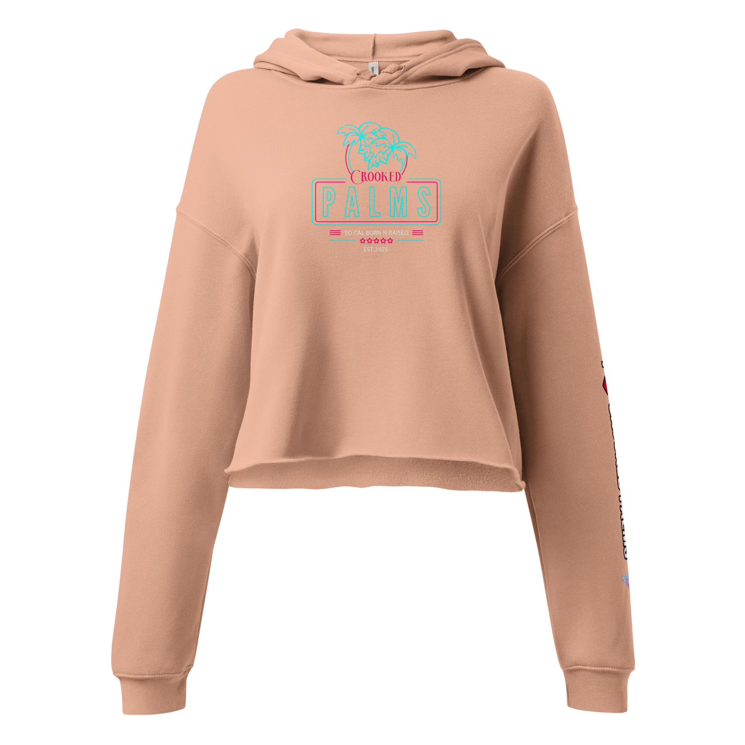 Image of CP - I Love Crooked Palms - Cropped Hoodie