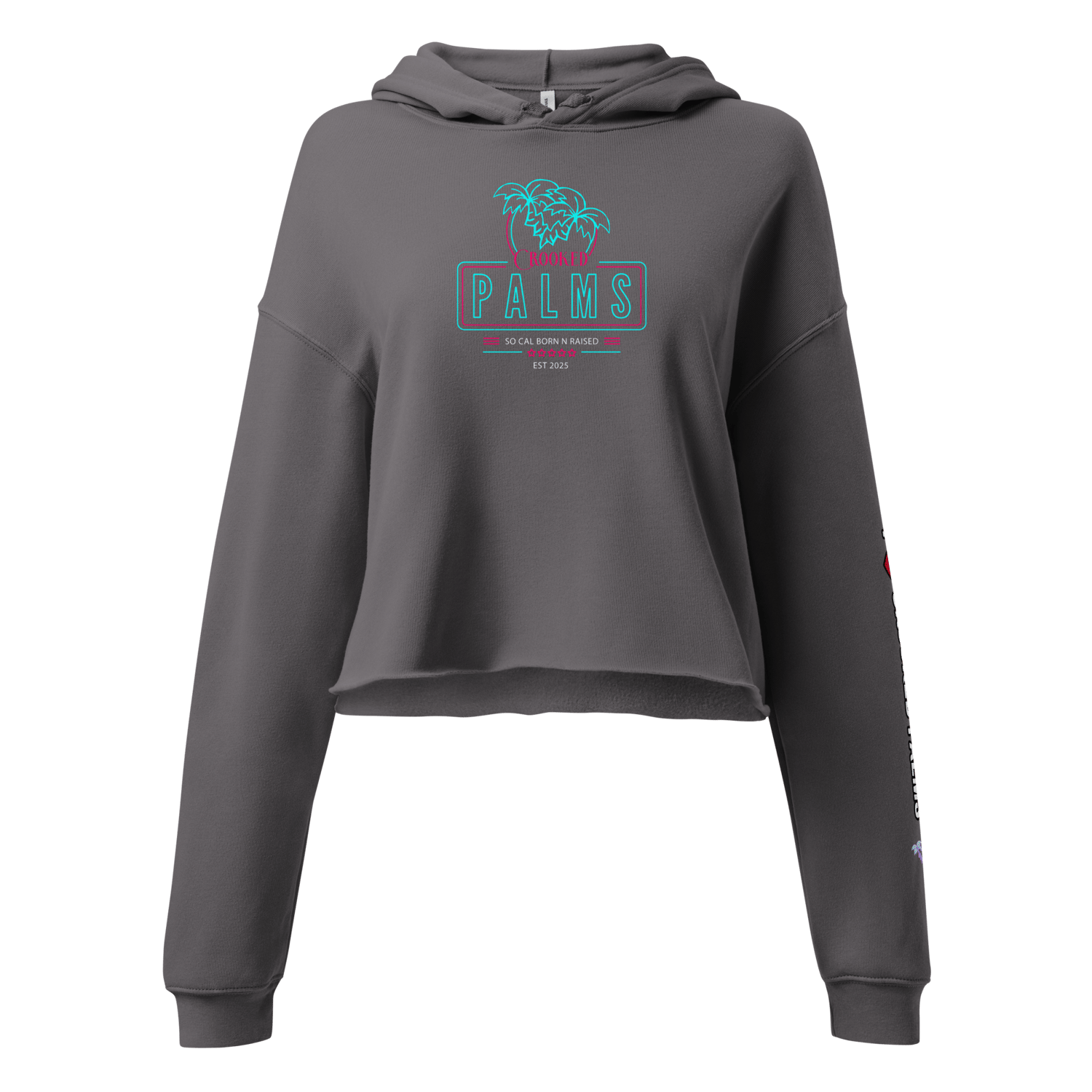 Image of CP - I Love Crooked Palms - Cropped Hoodie