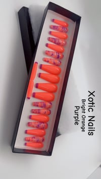 Image 2 of Bright Orange / Purple