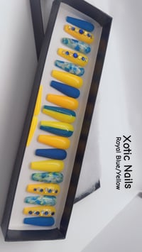 Image 2 of Yellow/ Royal Blue / Marble