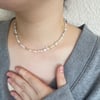 'dark pearl' beaded necklace
