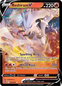 Reshiram V - SWSH12: Silver Tempest - Near Mint
