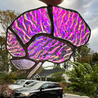 Image 2 of Green / magenta dichroic glass brain 