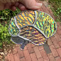 Image 2 of Dichroic orange/blue/multicolor glass brain