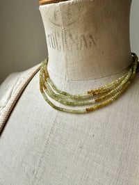 Image 1 of -25% 🩷Collier fin tourmalines vertes 