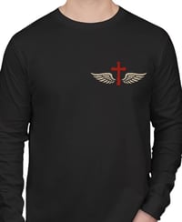 Image 1 of "WINGED CROSS" LONG SLEEVE T-SHIRT
