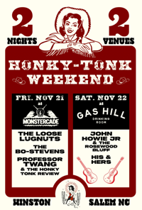 11/21/25 - The Loose Lugnuts, The Bo Stevens, Professor Twang