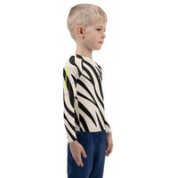 Image 4 of SVG MMA – Zebra Edition Kids Long Sleeve Rash-guard