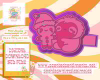 Image 2 of Christmas Sloth Mold|Housing Mold Maker STL File for Freshies|Candle|Aroma Beads|Freshie Mold