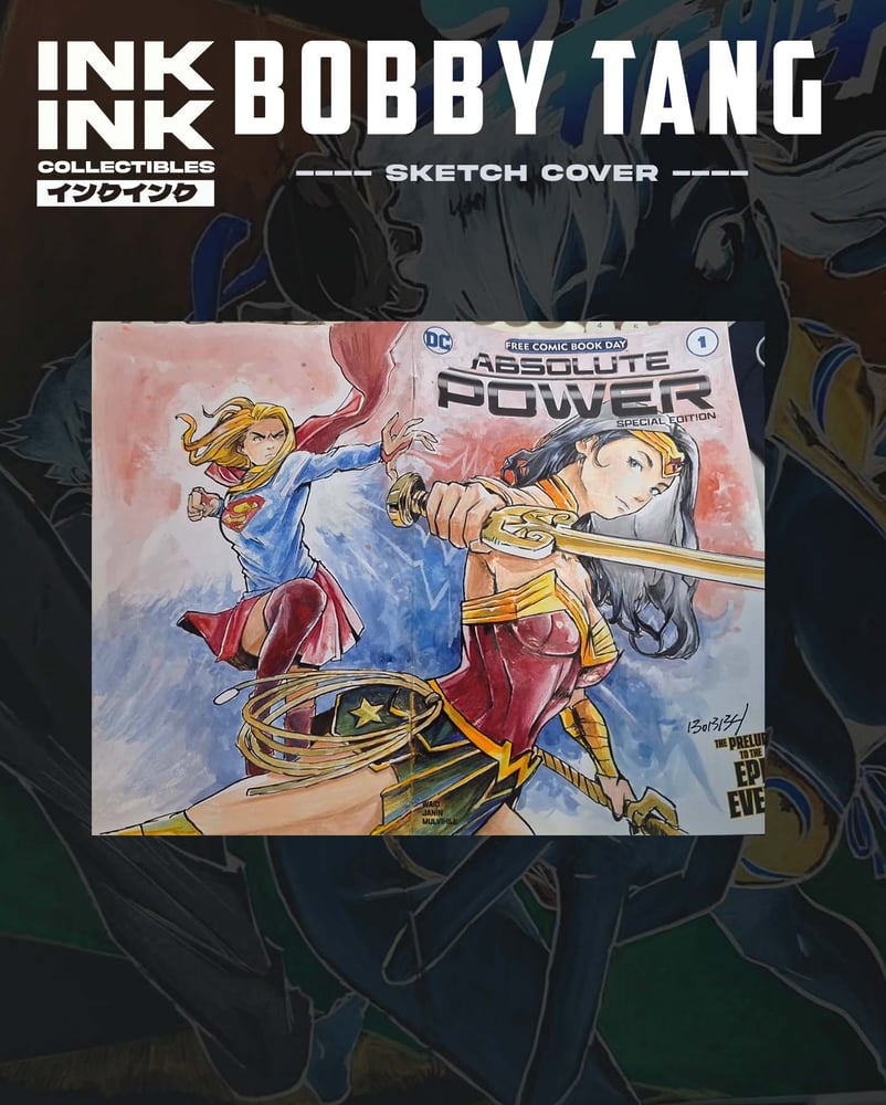 Image of Original Art : Wonder Woman VS Supergirl // Bobby Tang