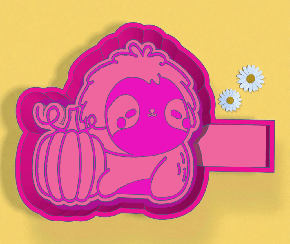 Image of Halloween Sloth Mold|Housing Mold Maker STL File for Freshies|Candle|Aroma Beads|Freshie Mold