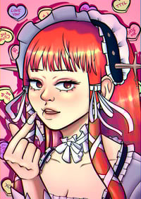 Image 2 of Chidori Persona 3 Valentines Day Sweetheart Art Print