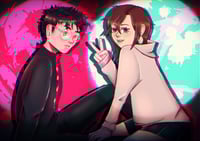 Image 2 of Dandadan Momo Ayase and Ken Takakura Art Print