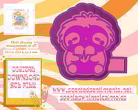 Image 2 of Cute Sloth with Heart Mold|Housing Mold Maker STL File for Freshies|Candle|Aroma Beads|Freshie Mold