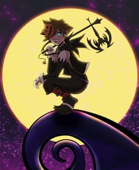 Image 2 of Halloween Town Sora Art Print