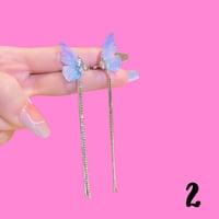 Image 3 of Butterfly Large Earrings 