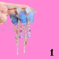 Image 2 of Butterfly Large Earrings 