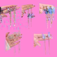 Image 1 of Butterfly Large Earrings 