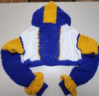 Image 4 of Cropped Novelty Jean Jacket 