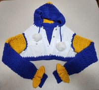 Image 3 of Cropped Novelty Jean Jacket 