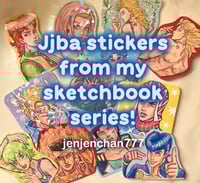 Image 1 of Jjba stickers sketchbook series