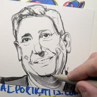 Image 4 of “The Strategist” — David Sacks Ink Portrait (6×9)