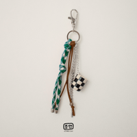 Image 4 of B&W CHECKERED CHARM 1 - Preorder