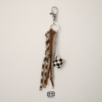 Image 2 of B&W CHECKERED CHARM 1 - Preorder